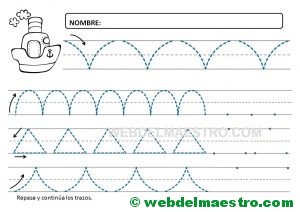Ejercicios de grafomotricidad para 4 años