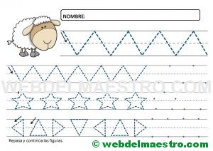 Ejercicios de grafomotricidad para 4 años-VIII