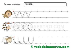 Ejercicios de grafomotricidad para 4 años-X