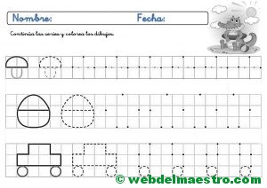 Ejercicios de grafomotricidad para imprimir-III
