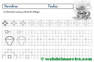 Ejercicios de grafomotricidad para imprimir-IV