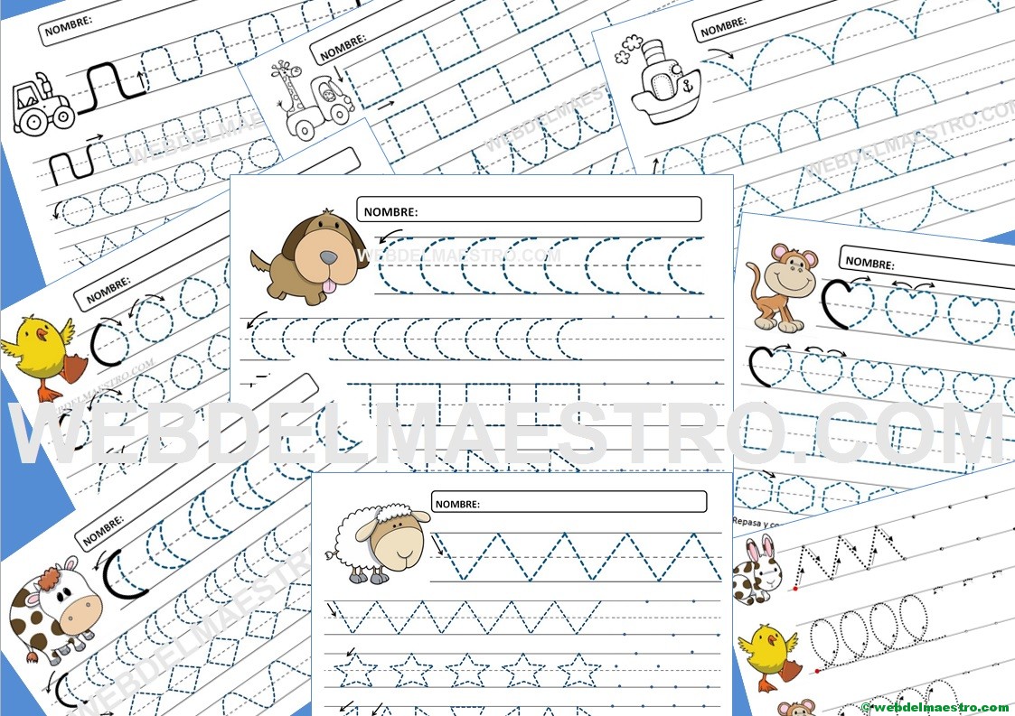 Fichas de grafomotricidad para imprimir – 4 y 5 años