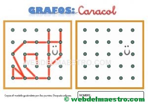 Grafos-Unir puntos-caracol