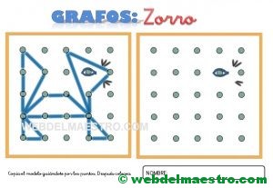 Grafos-Unir puntos-zorro-