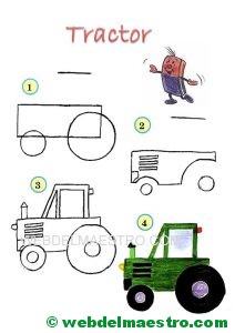 Aprender a dibujar-tractor