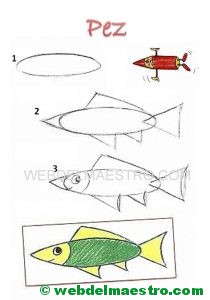 Cómo dibujar animales-pez