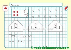 Grafomotricidad para imprimir con números-