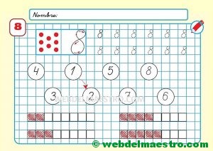 Grafomotricidad para imprimir con números