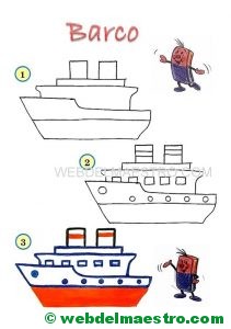 cómo dibujar-barco