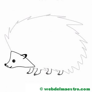 dibujo de erizo