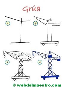 dibujos fáciles-grúa