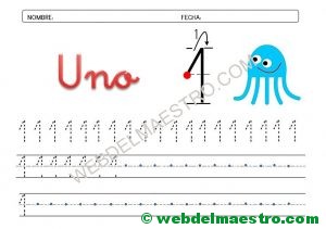 ficha grafomotricidad número 1