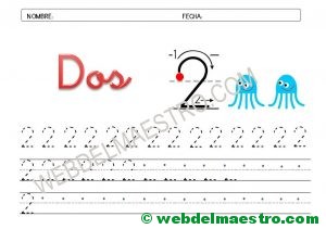 ficha grafomotricidad número 2