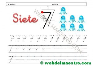 ficha grafomotricidad número 7