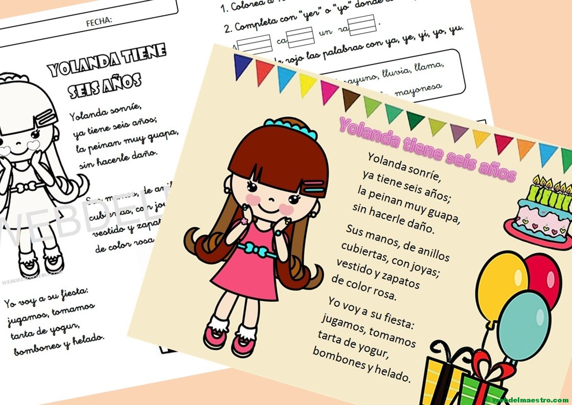 Lecturas infantiles | Letra Y función consonante