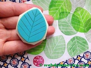 molde de hojas