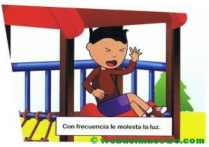 21. Con frecuencia le molesta la luz