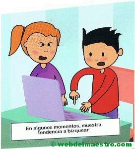 8. Muestra tendencia a bizquear