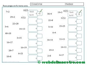 Calculo mental-Ficha 2