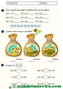 Calculo mental-Ficha 6