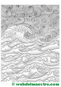 Dibujos antiestrés-Olas