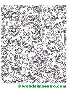 Dibujos de flores antiestrés