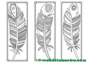 Marcapáginas antiestrés-plumas