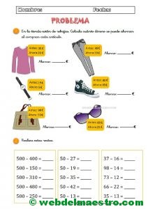 Operaciones y problemas-Ficha 2