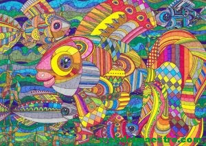 Peces antiestrés-color