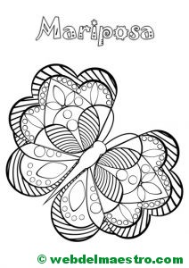 mariposa antiestres con el nombre