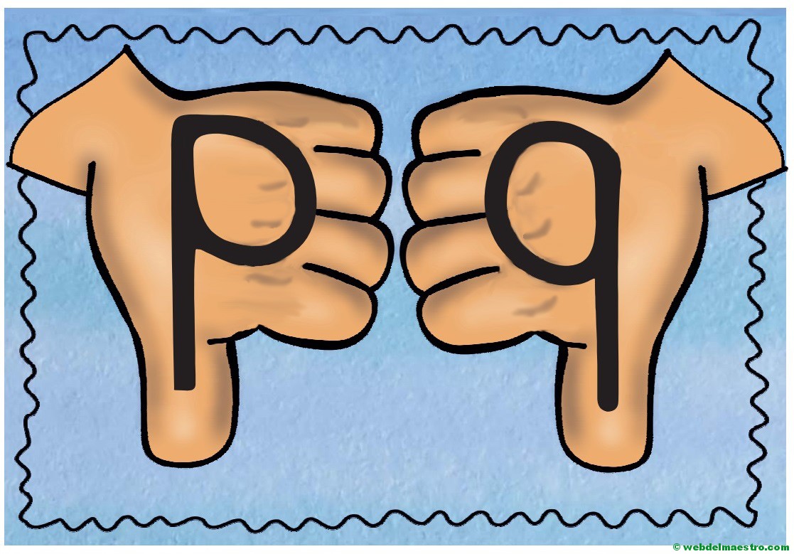  discriminar las letras P y Q