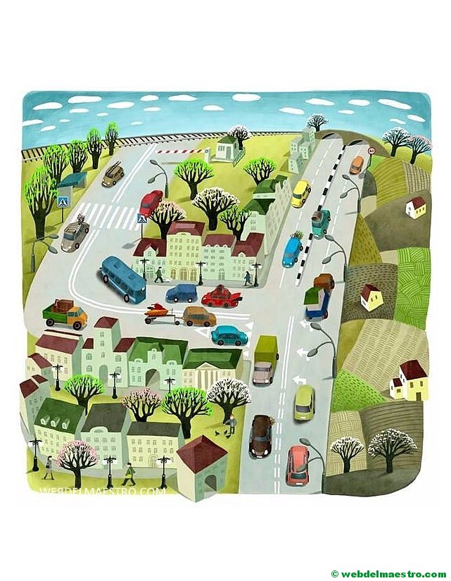 Dibujo con el número cuatro