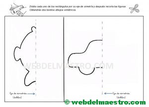 Eje de simetría-actividades para niños de Primaria-4