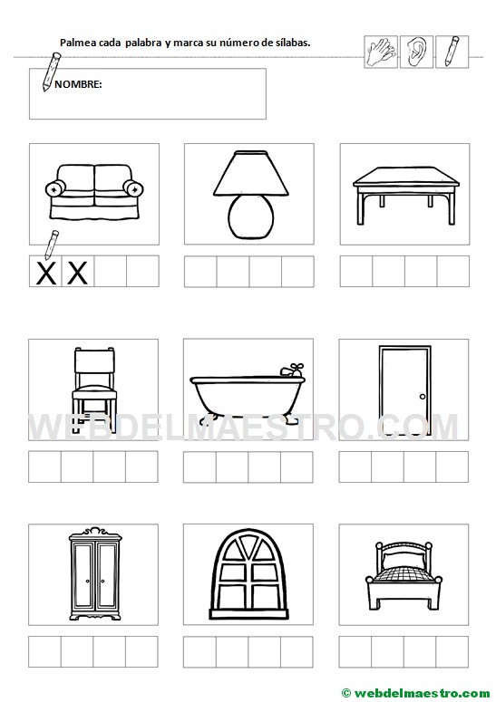 Ficha 7-Contar sílabas