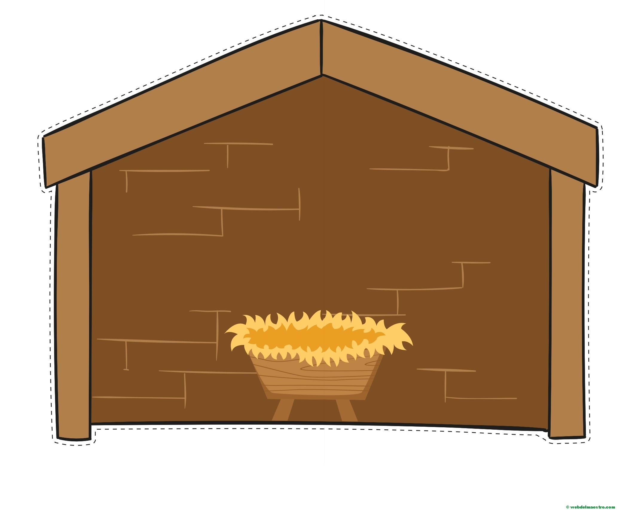 Portal de Belén en color-pequeño