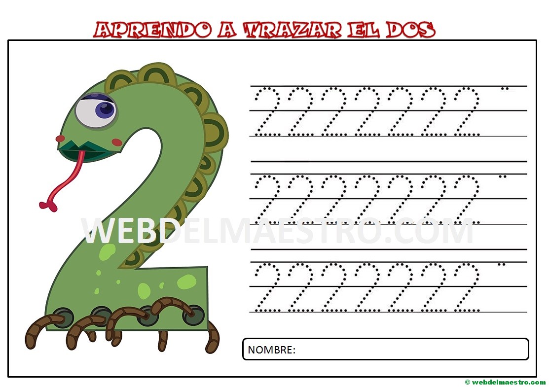 grafomotricidad numero dos