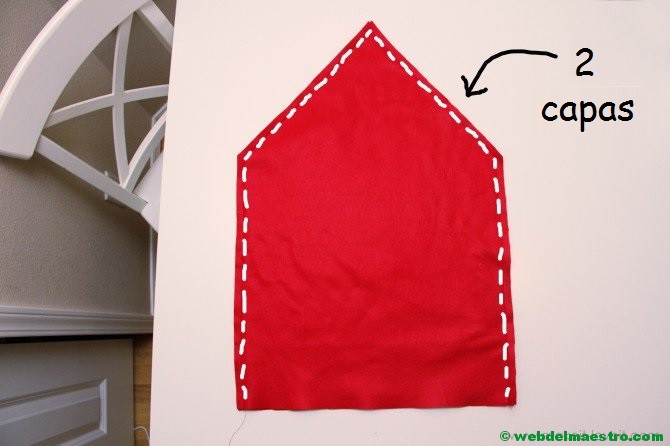 Cortar 2 capas de pentágono