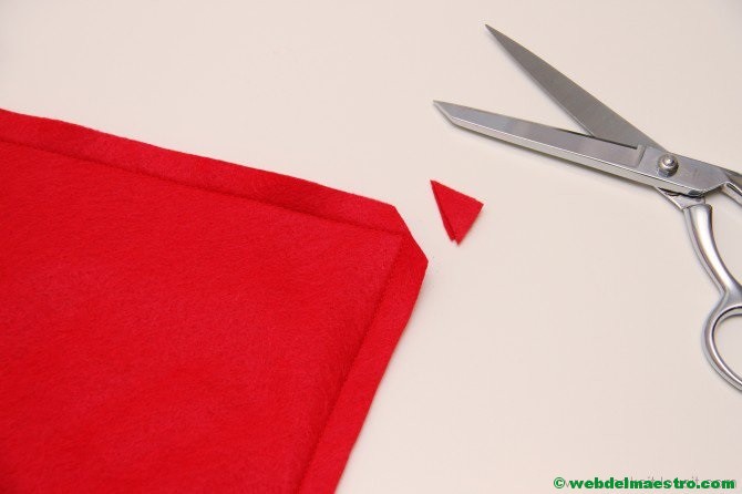 Cortar el extremo del pentágono