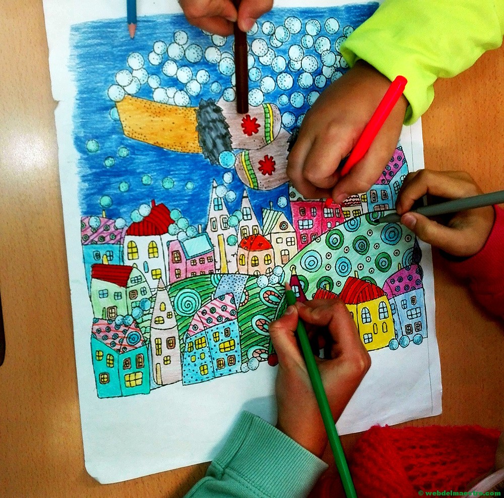 Dibujos de navidad para colorear e imprimir grandes