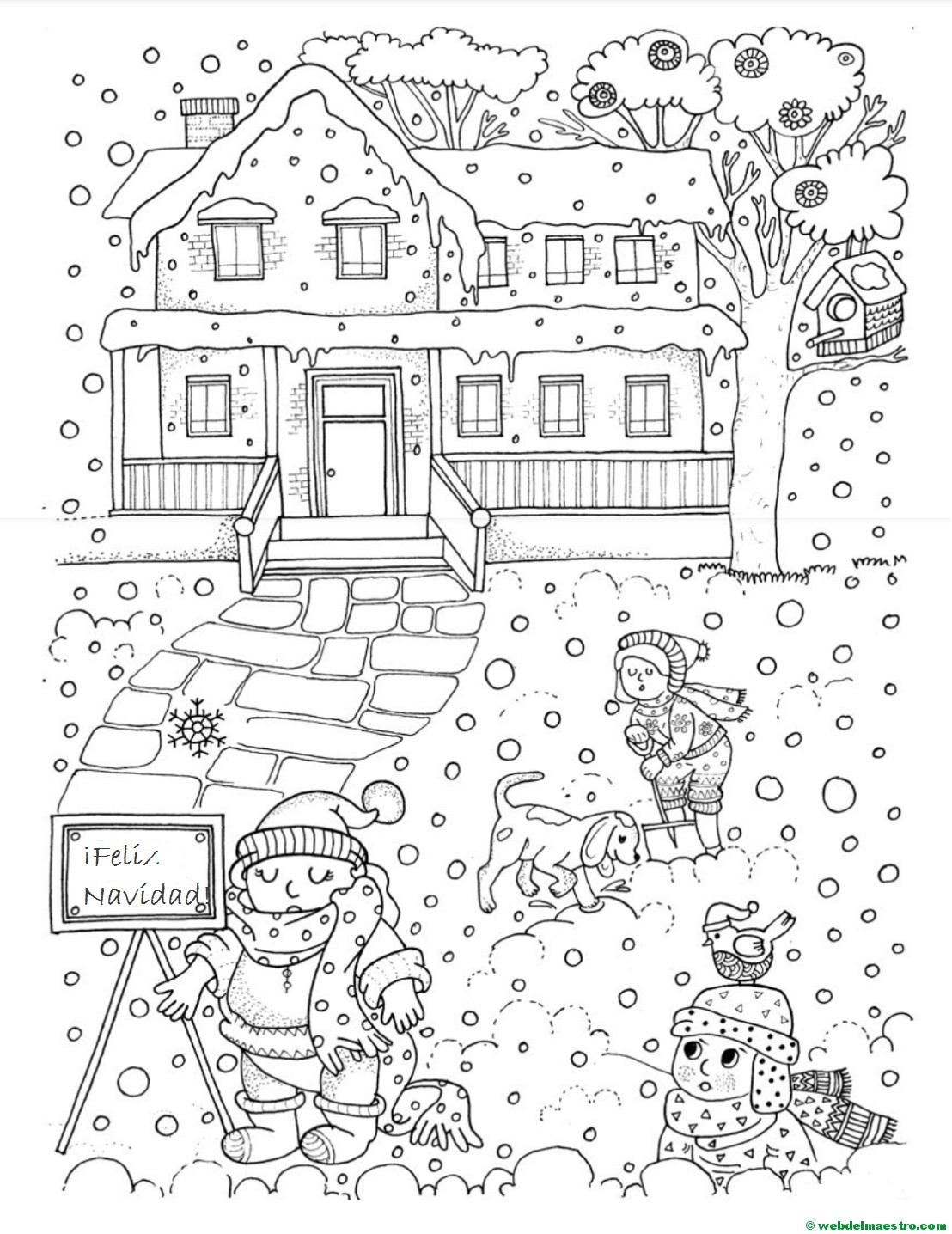Navidad para colorear