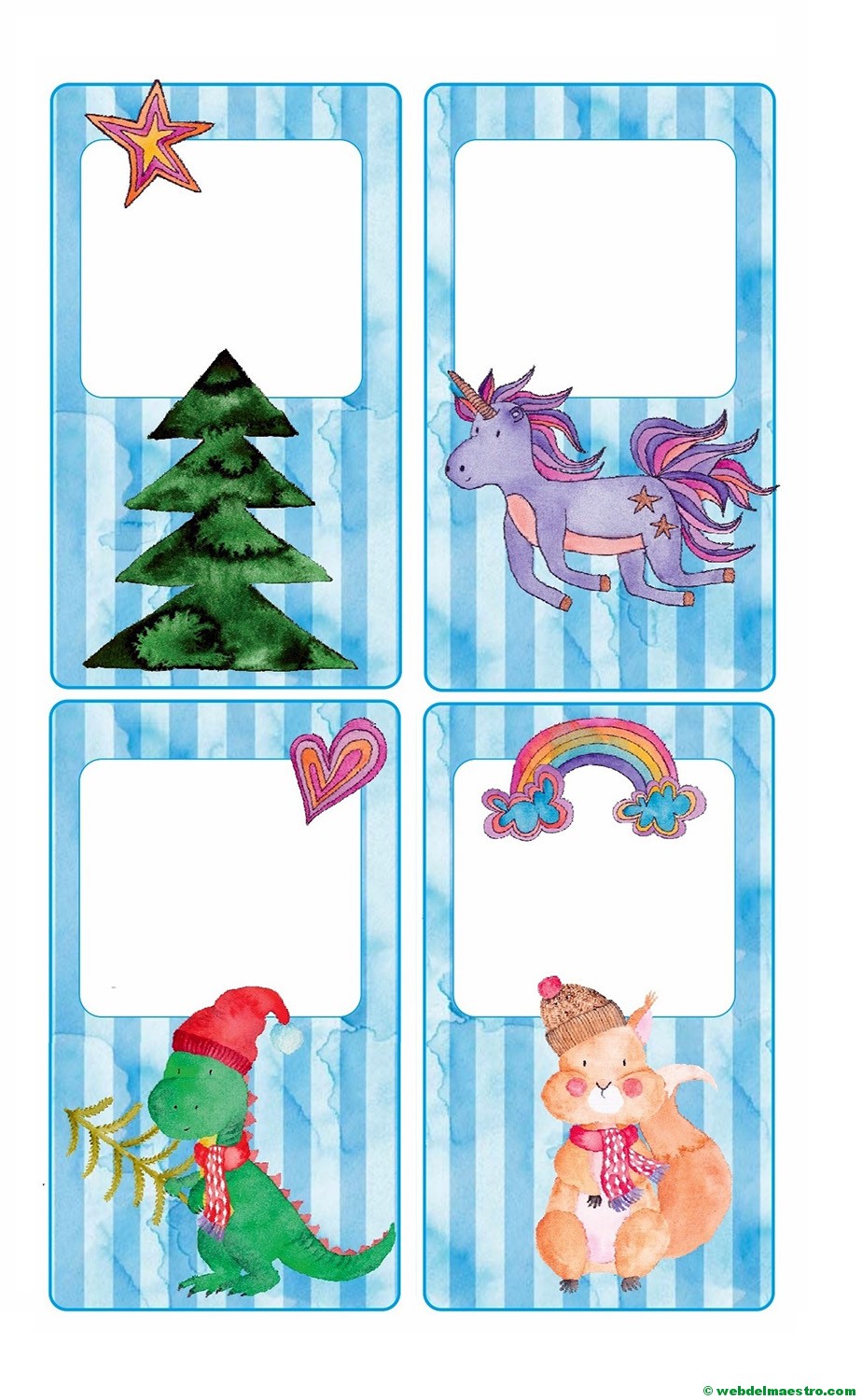 Postales de Navidad originales-tamaño mediano-4