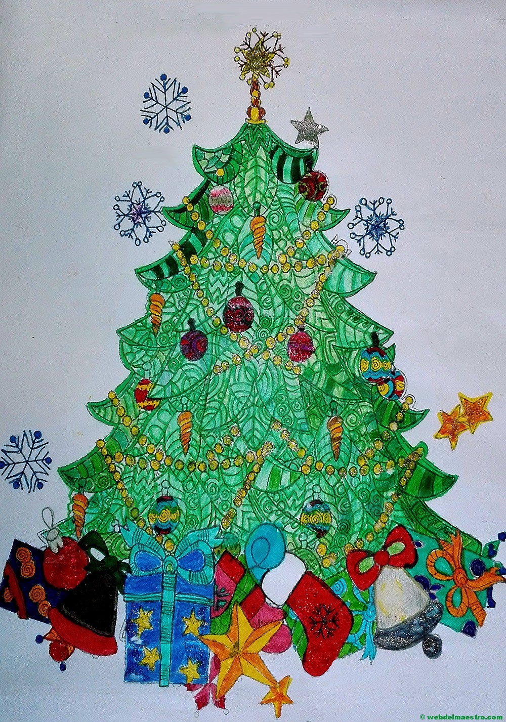 Terminación de trabajos-Arbol de Navidad