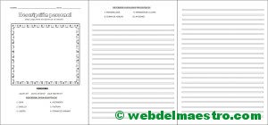 Descripción de una persona-esquema y actividades