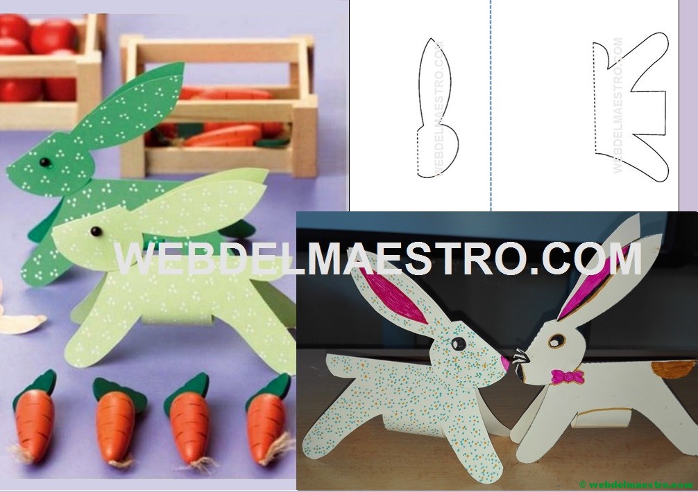 Manualidades fáciles: conejo de cartulina