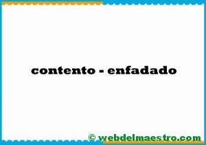 contento-enfadado-