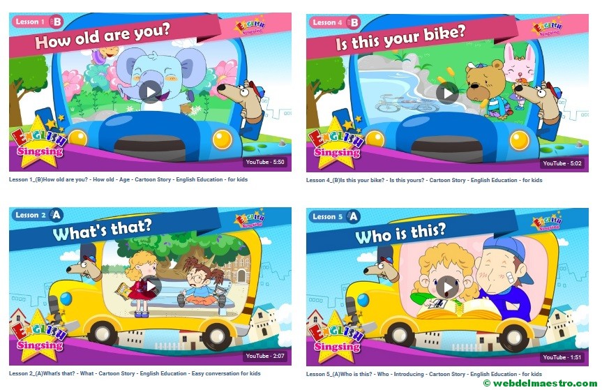 Vídeos para aprender inglés