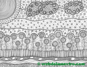 Dibujo nº 10-girasoles