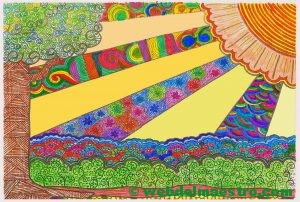 Dibujo nº 12-Rayos de sol-