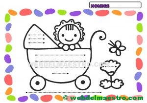 grafomotricidad 3 años horizontal