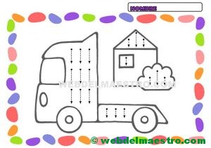 grafomotricidad 3 años vertical